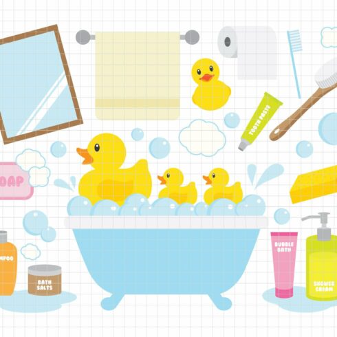 Bath Time Clipart (DC16) cover image.