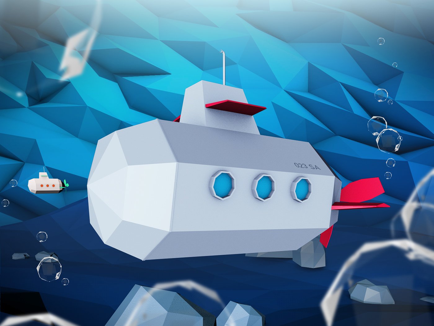 Cartoon Submarine cover image.