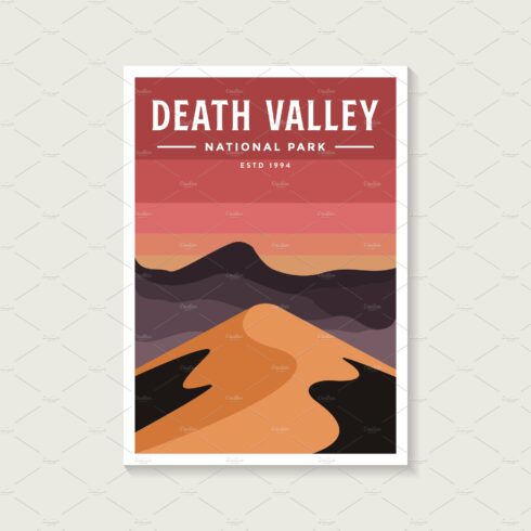 Death Valley National park poster cover image.