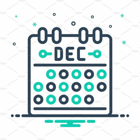 Dec december mix icon cover image.