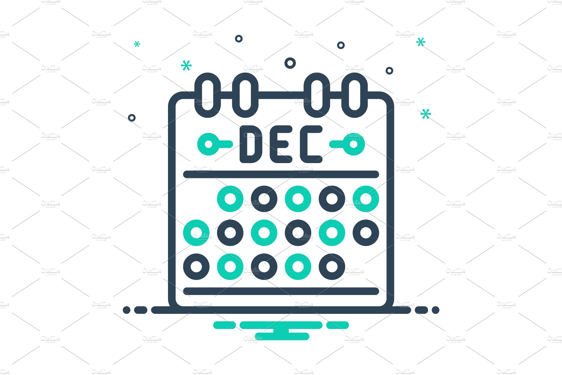 Dec december mix icon cover image.