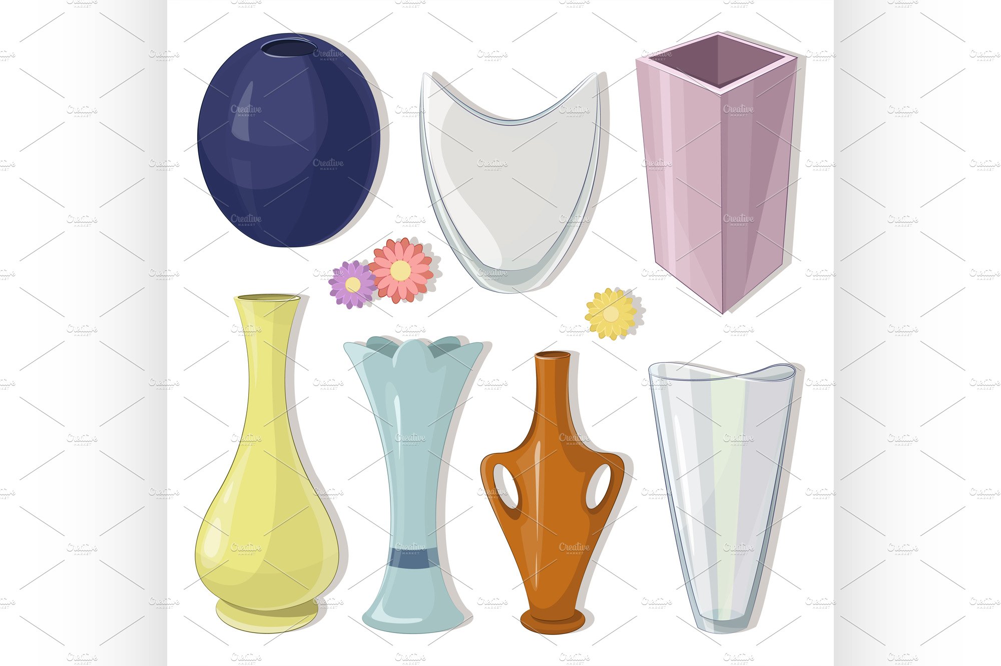 Vase set. Various forms of vases. Ho cover image.