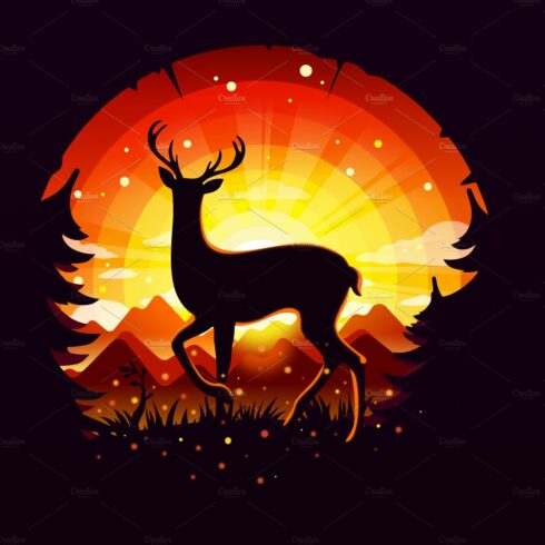 Deer Nature Landscape Forest cover image.