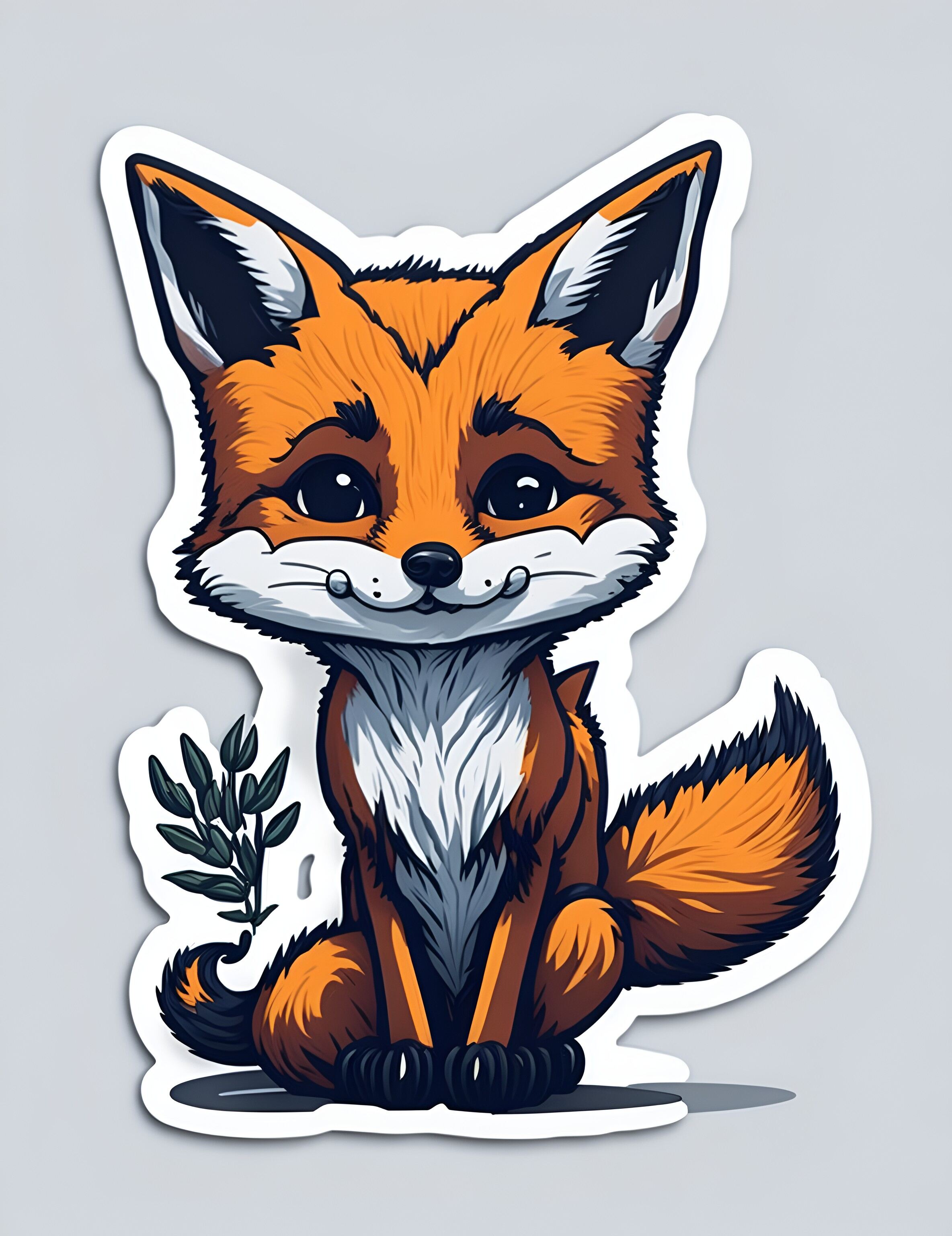 default sticker cartoon cute fox 528