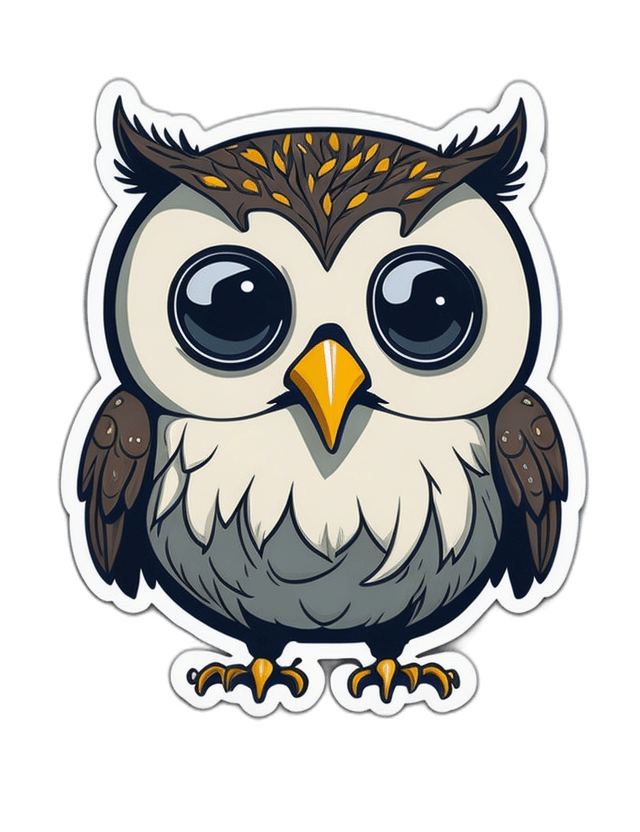 default sticker cartoon cute owl 347