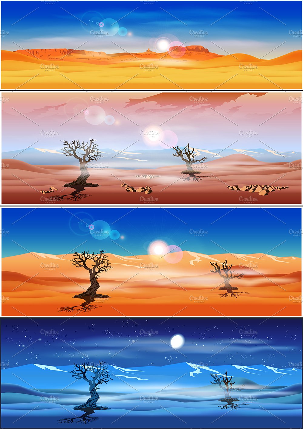 Seamless Desert Landscapes cover image.