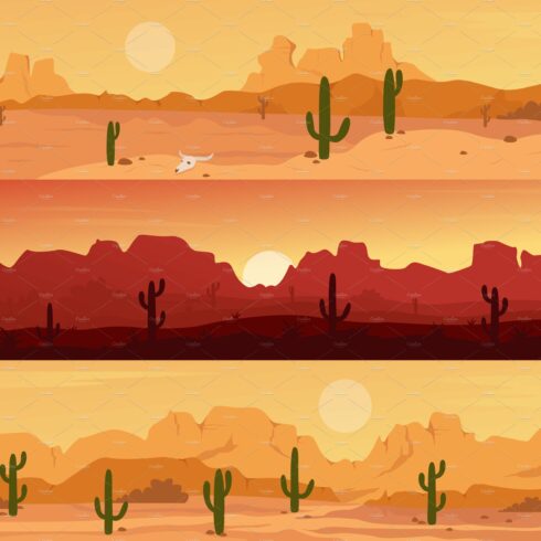 Texas Arisona desert panorama set cover image.