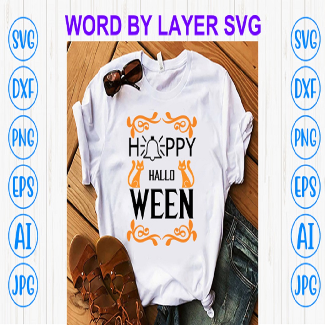 Happy Halloween svg preview image.