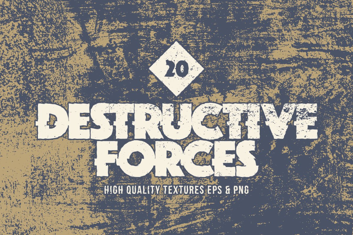 Destructive Forces Cement Textures cover image.