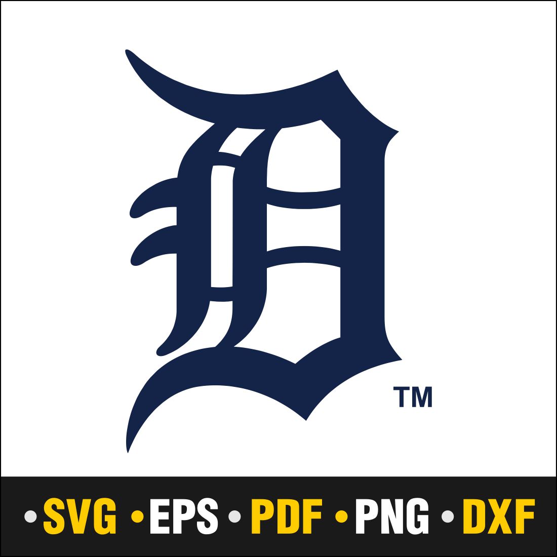 Detroit Tigers Svg, Tigers Svg. Vector Cut file Cricut, Silhouette, Pdf  Png, Dxf, Decal, Sticker, Stencil, Vinyl.