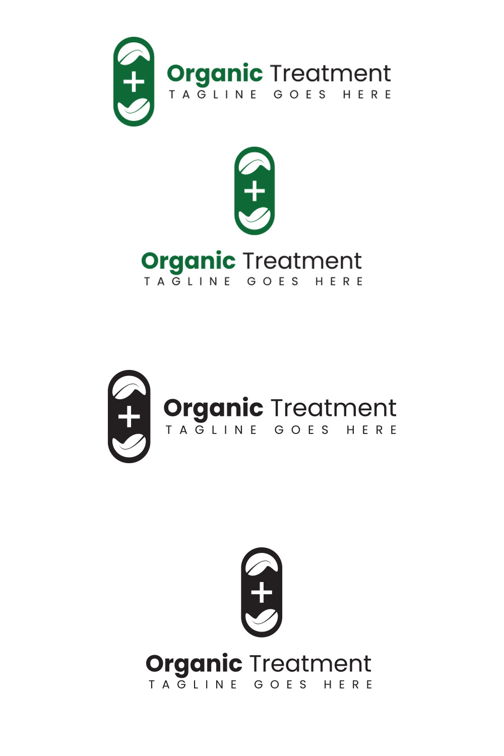 Organic Treatment Logo pinterest preview image.
