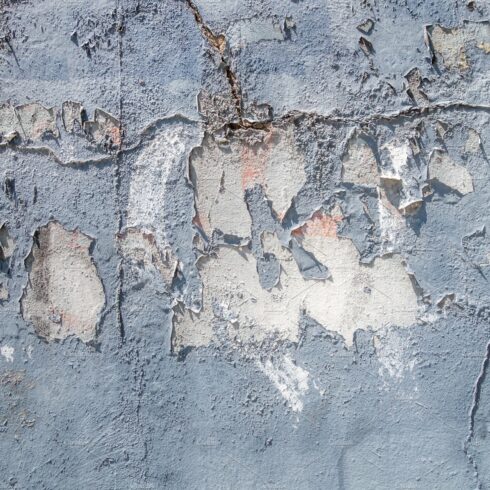 Grunge Blue concrete wall background texture cover image.