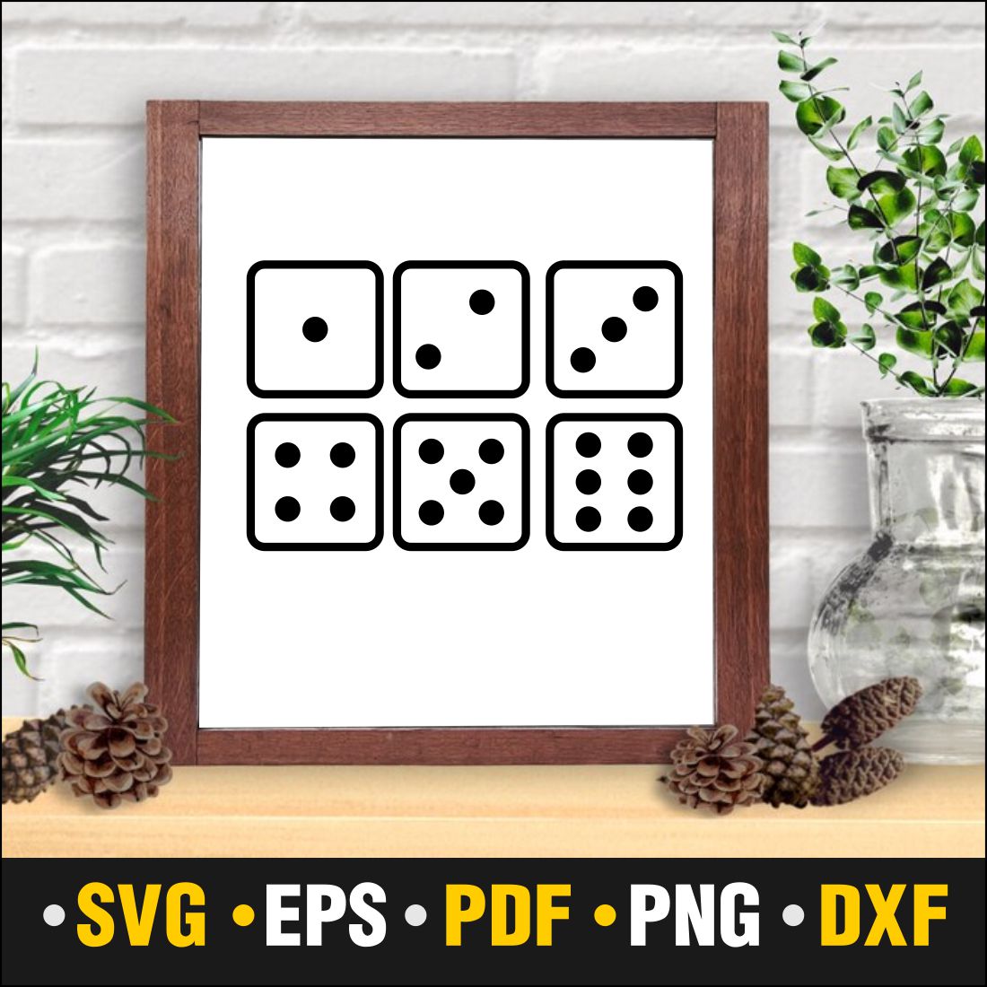 Dice svg, Two Dice svg, Dice Bundle Svg, Casino svg, Casion Clipart preview image.