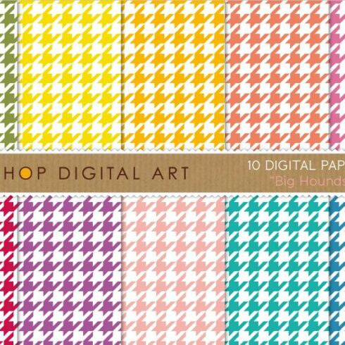 Digital Papers Big Houndstooth cover image.