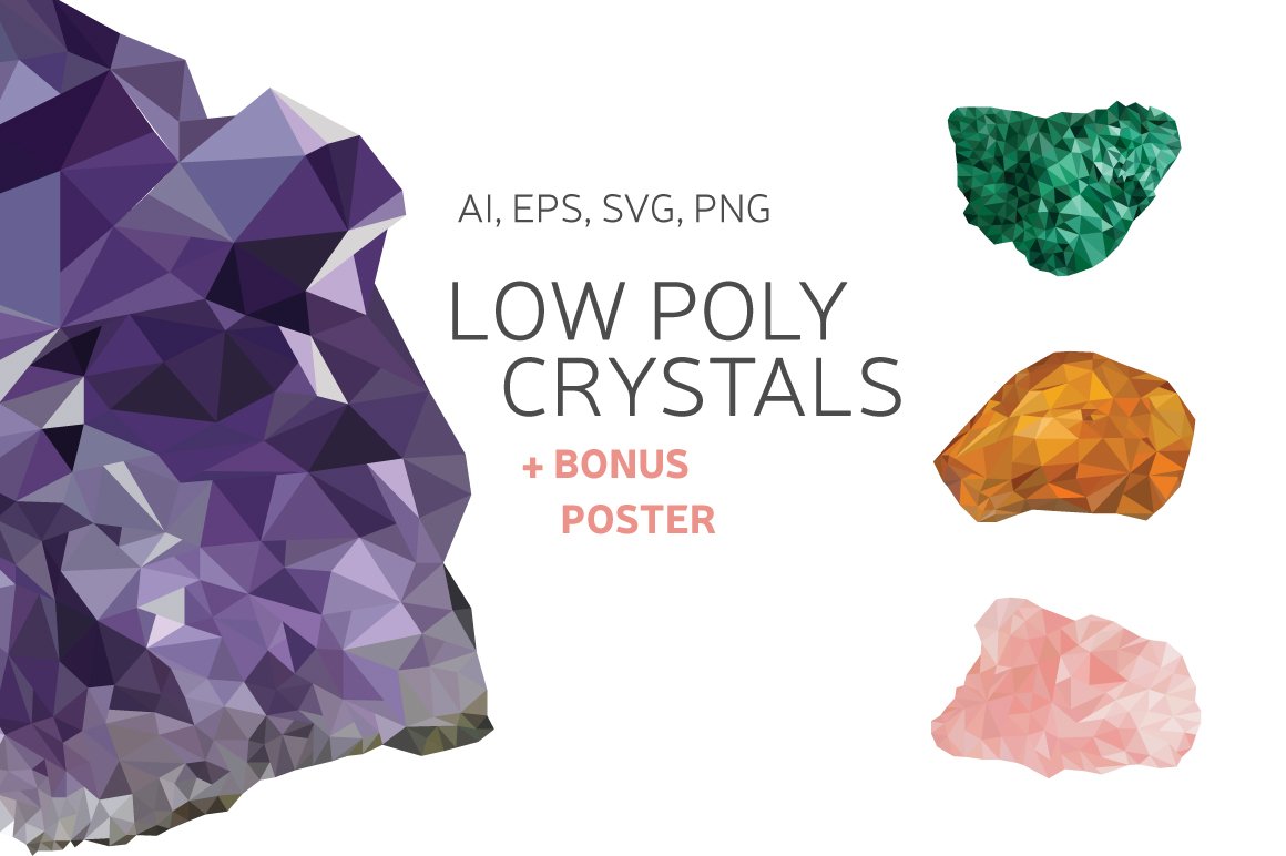 Low Poly Crystals cover image.