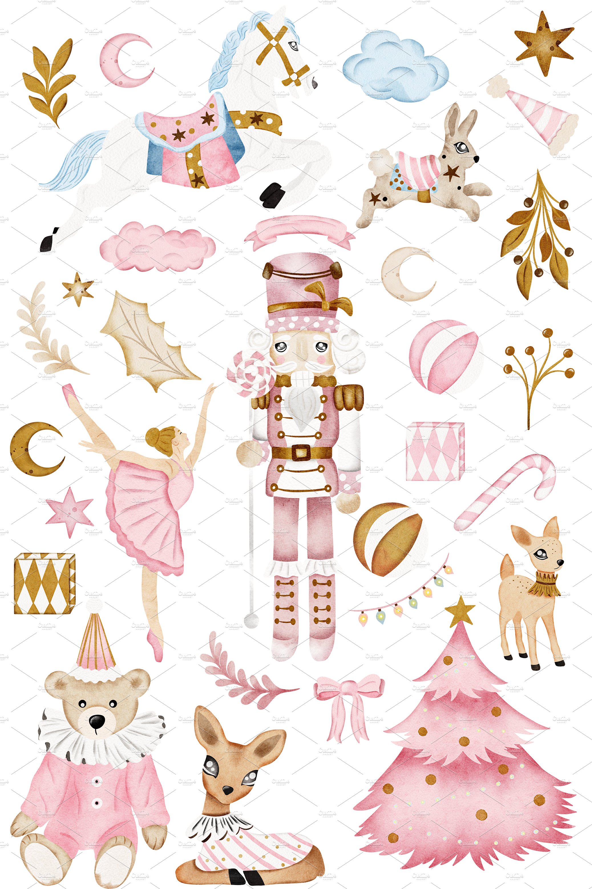 Candy Christmas Nursery Collection preview image.