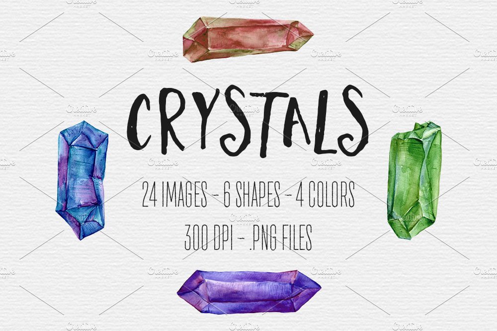 Watercolor Crystals cover image.