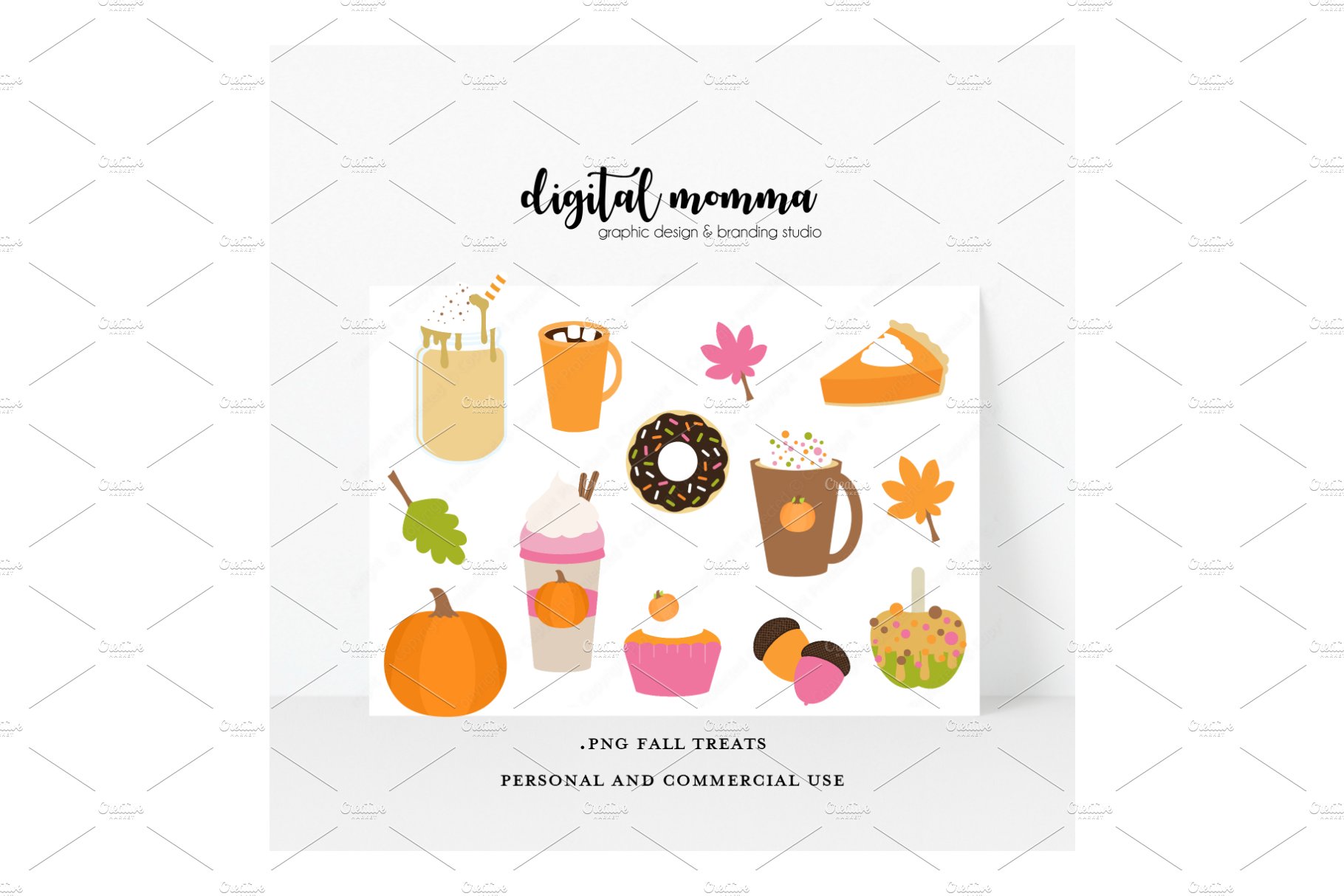 Sweet Fall Treats PNG Clipart cover image.