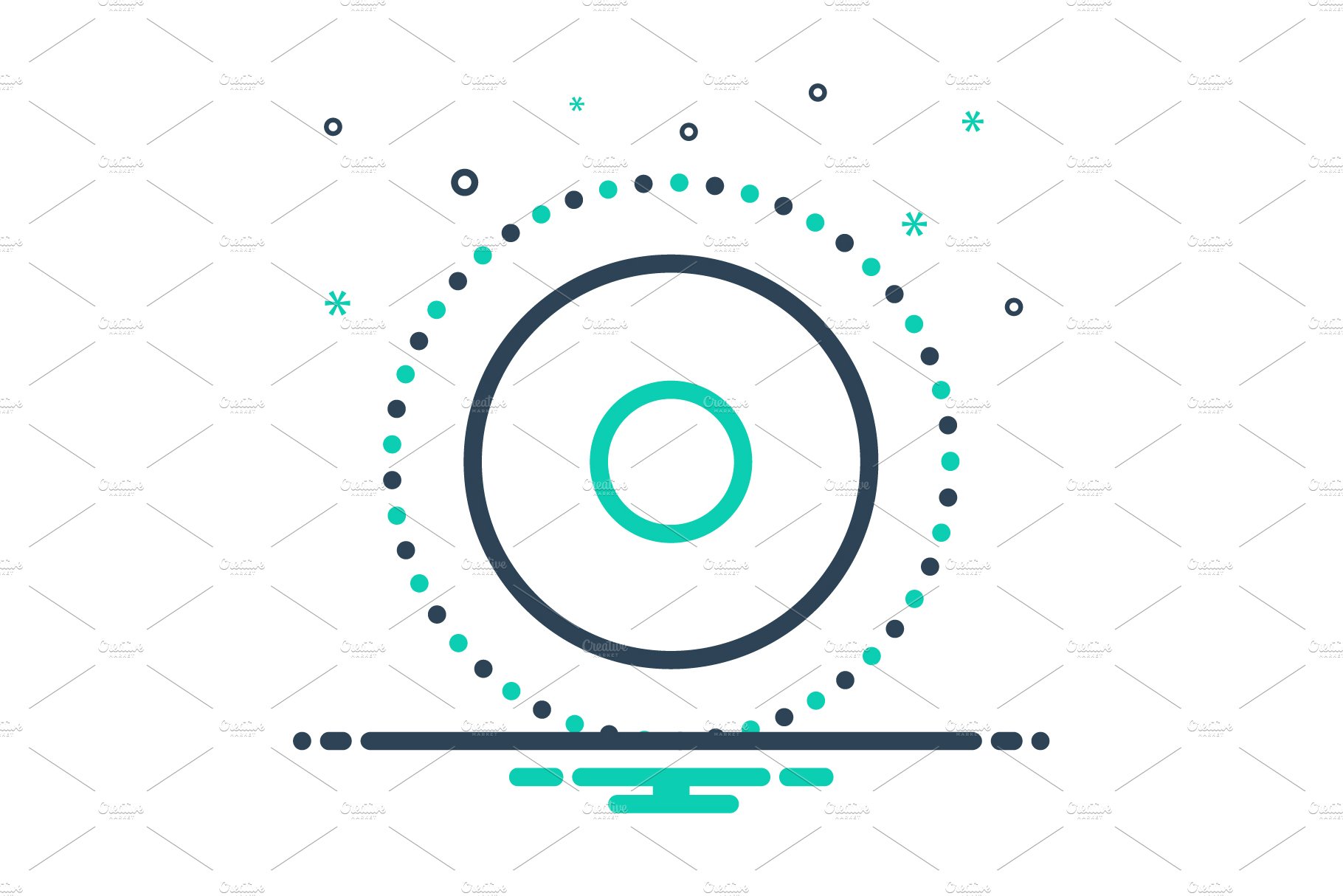 Dot circle mix icon cover image.