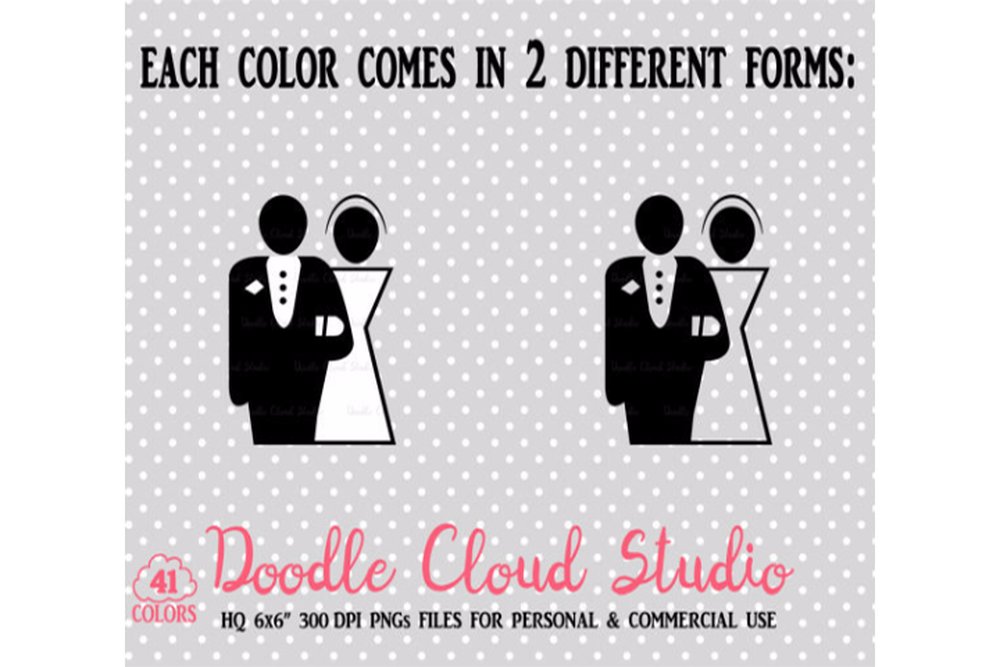 82 Colorful Wedding Clipart preview image.