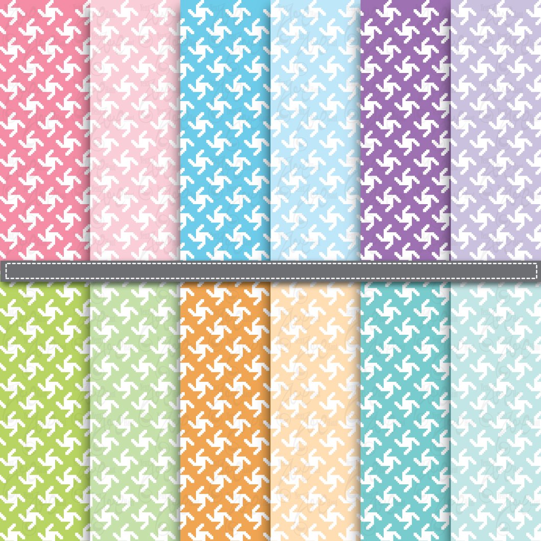 Houndstooth Digital Paper Pack cover image.