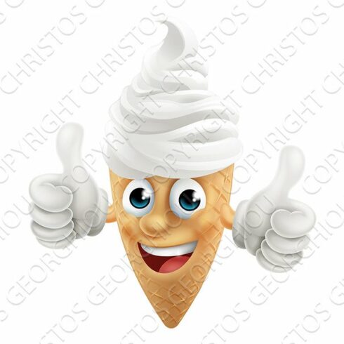 Ice Cream Cone Cartoon Character cover image.