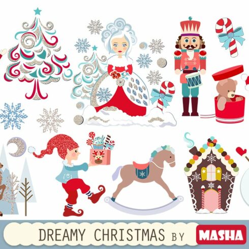 DREAMY CHRISTMAS clipart cover image.