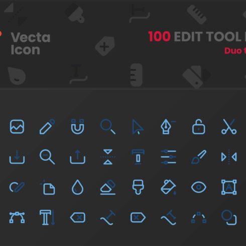 Edit Tool Icon Pack cover image.