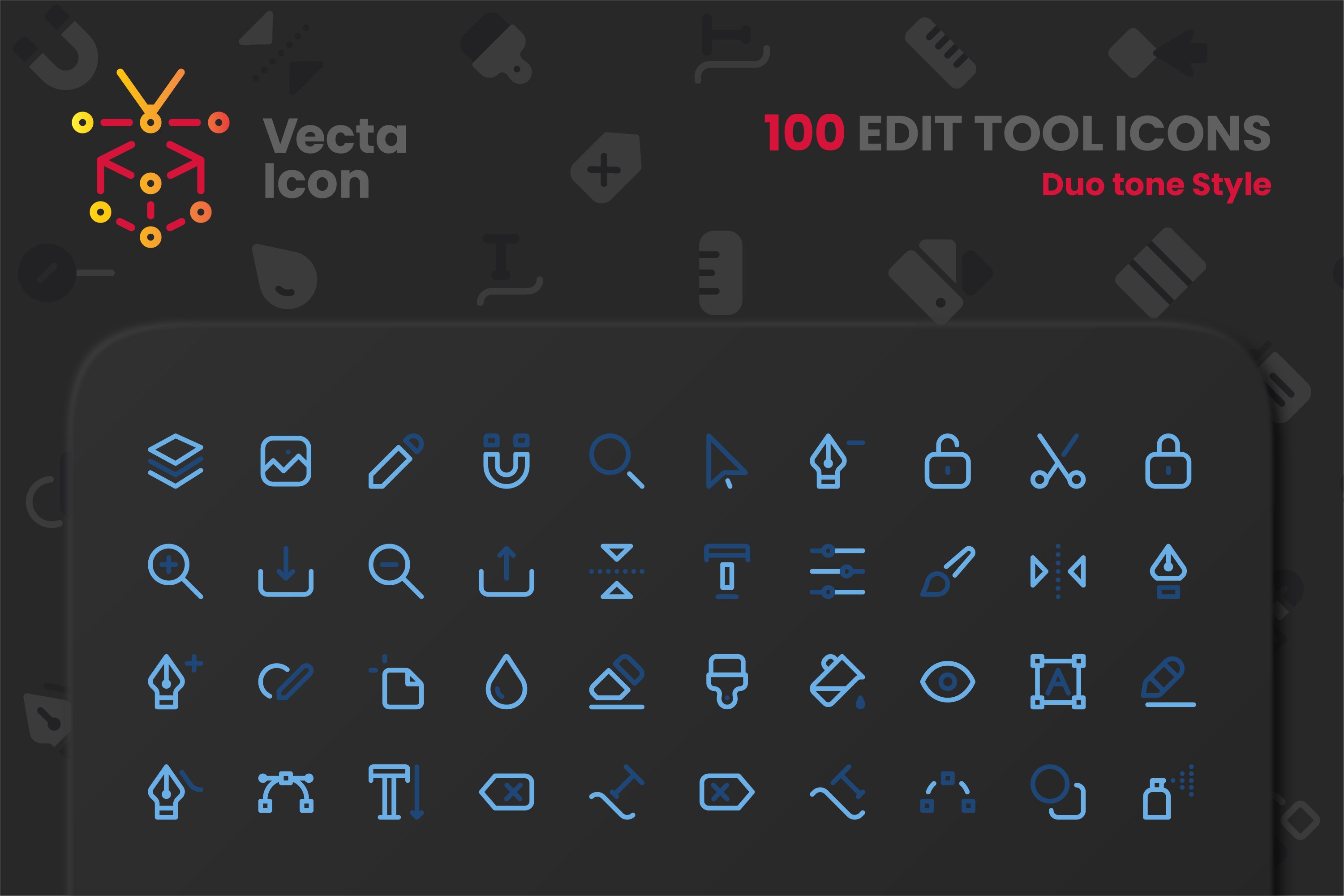 Edit Tool Icon Pack cover image.