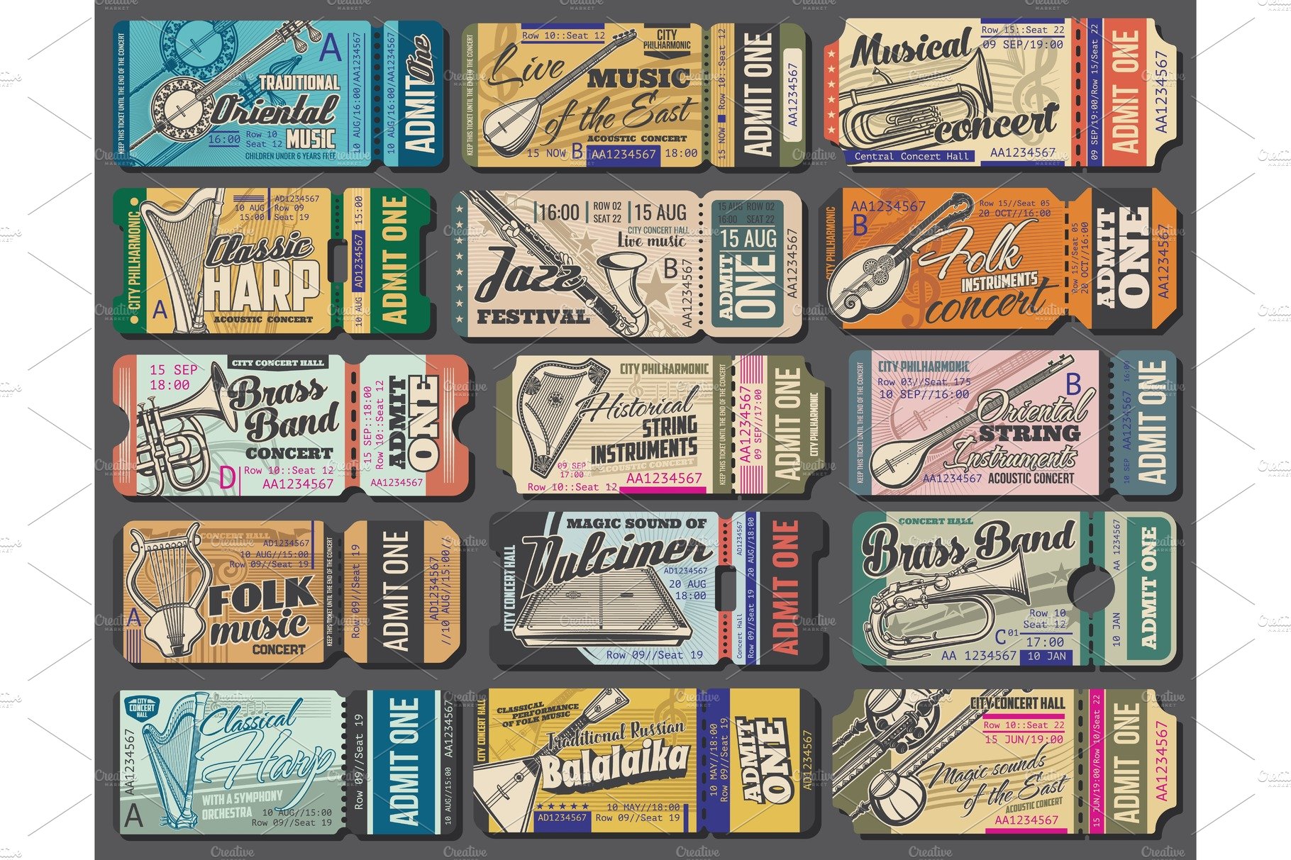 Folk, classic music tickets cover image.