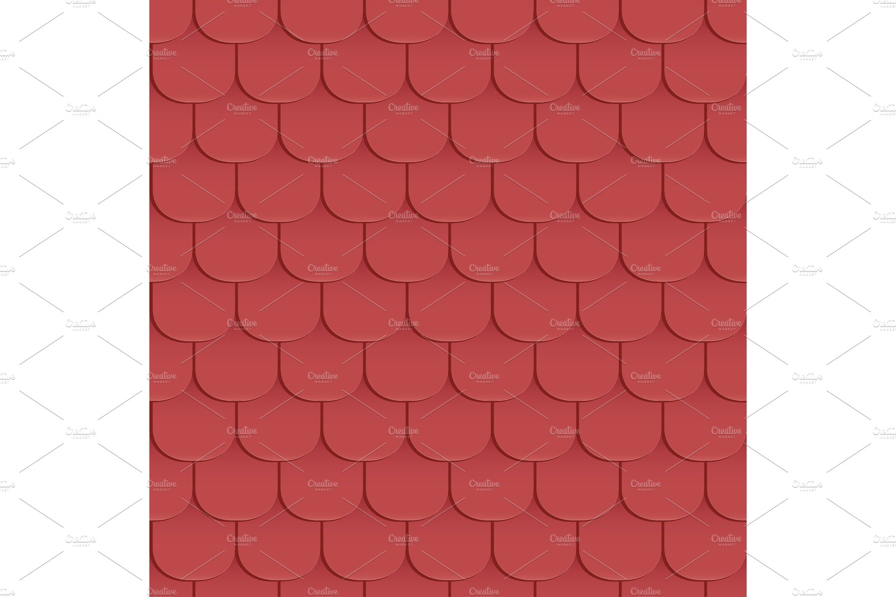 Shingles roof seamless pattern cover image.