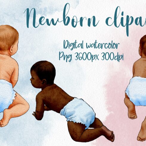 Newborn Clip Art cover image.