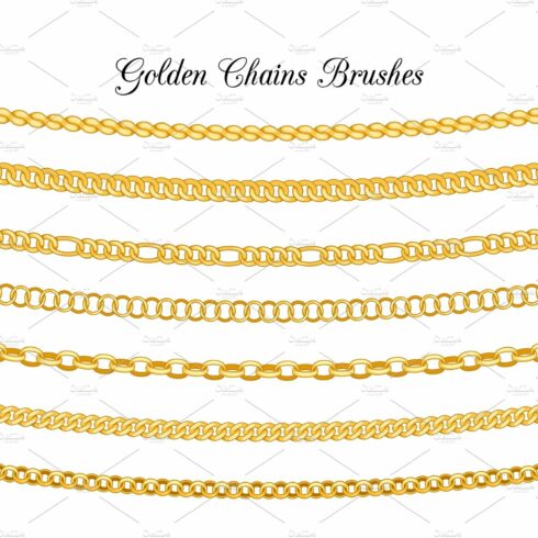 Golden chains brushes cover image.