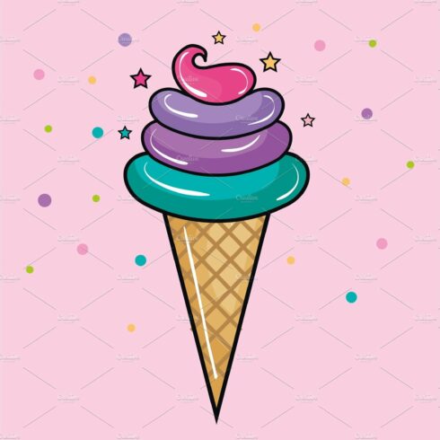 Ice cream con design cover image.