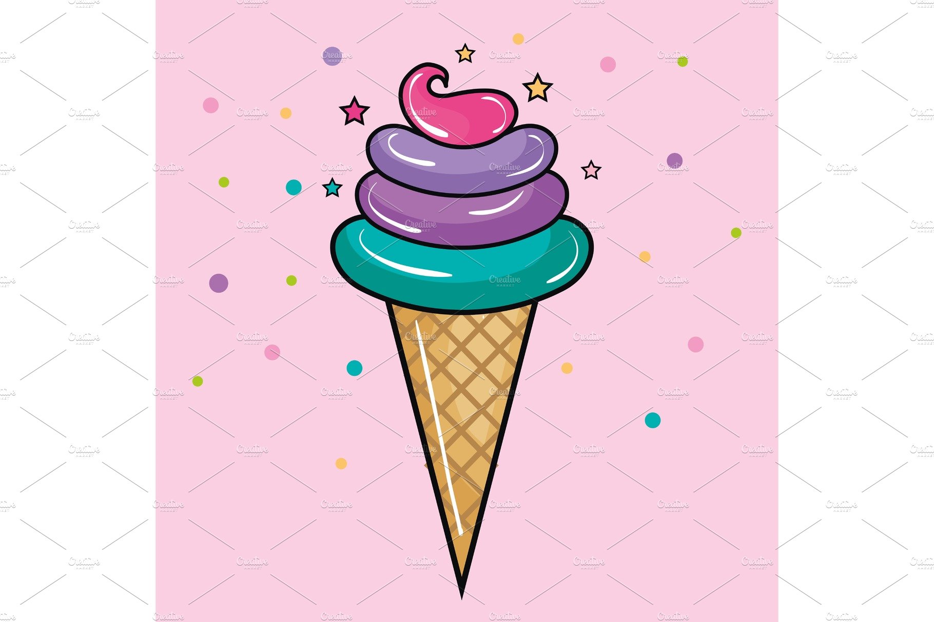 Ice cream con design cover image.