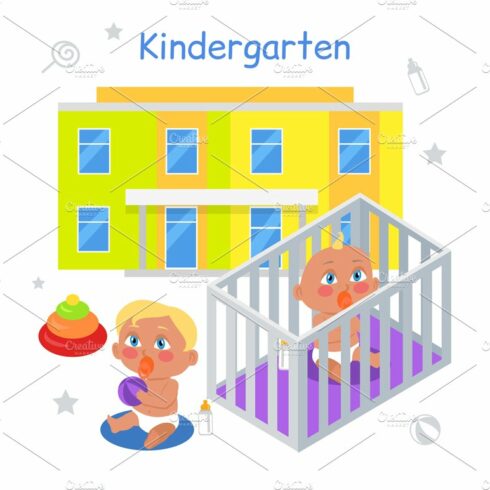Kindergarten Illustration in Flat cover image.