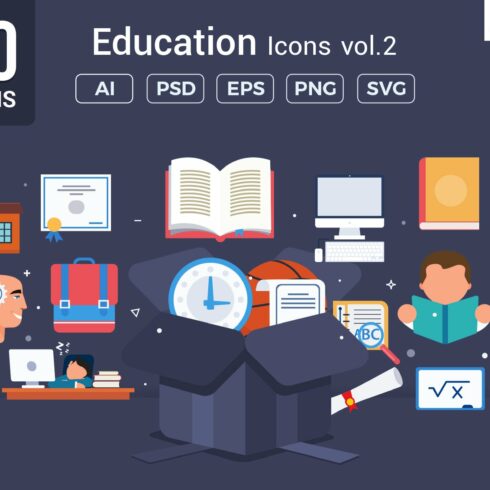 Education Vector Icons V2 cover image.