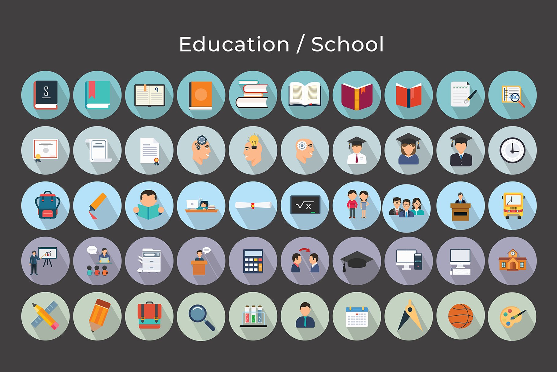 education vector icons 5 749