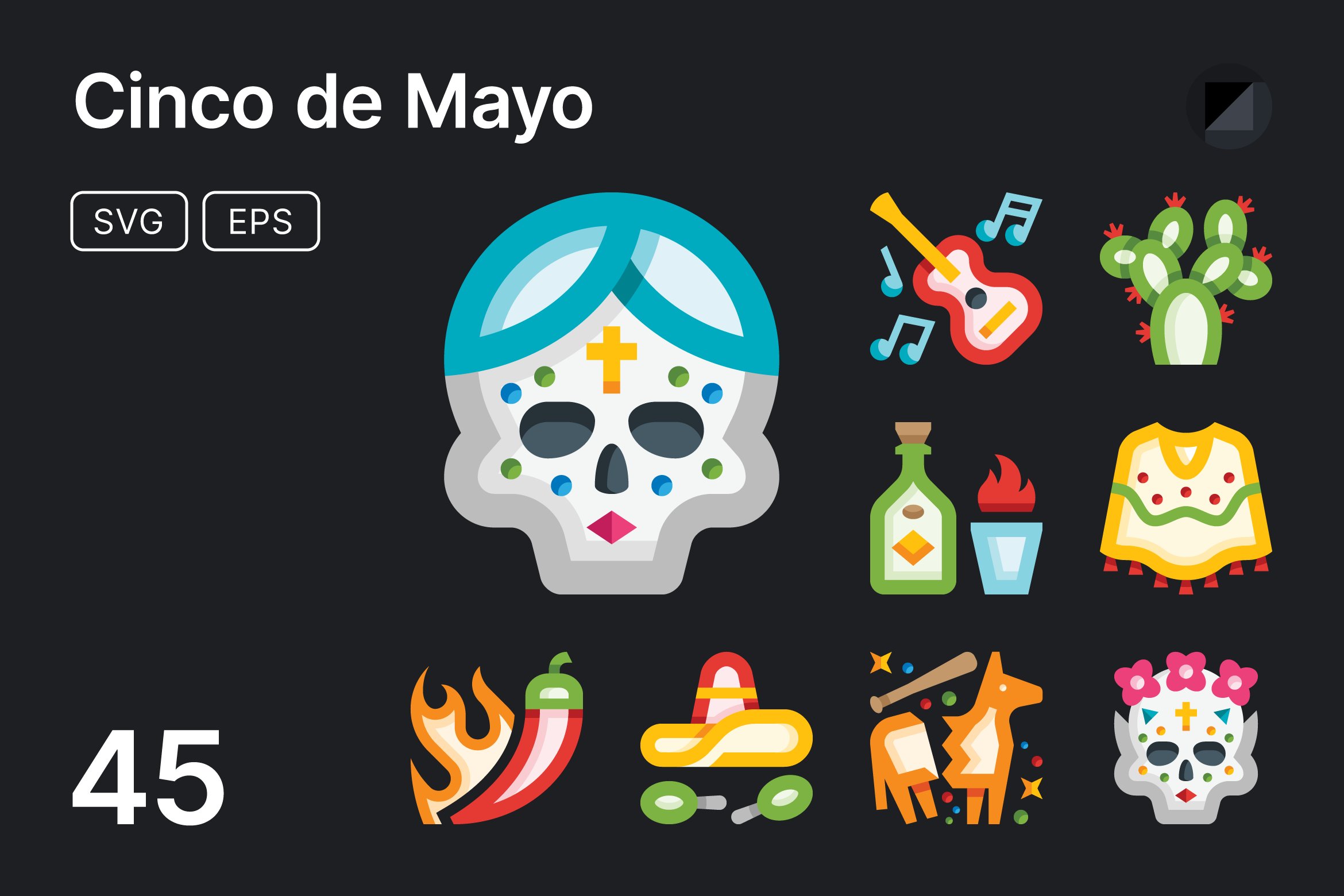 Basicons / Holidays / Cinco de Mayo cover image.