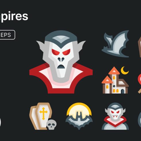 Basicons / Vampires Icons cover image.