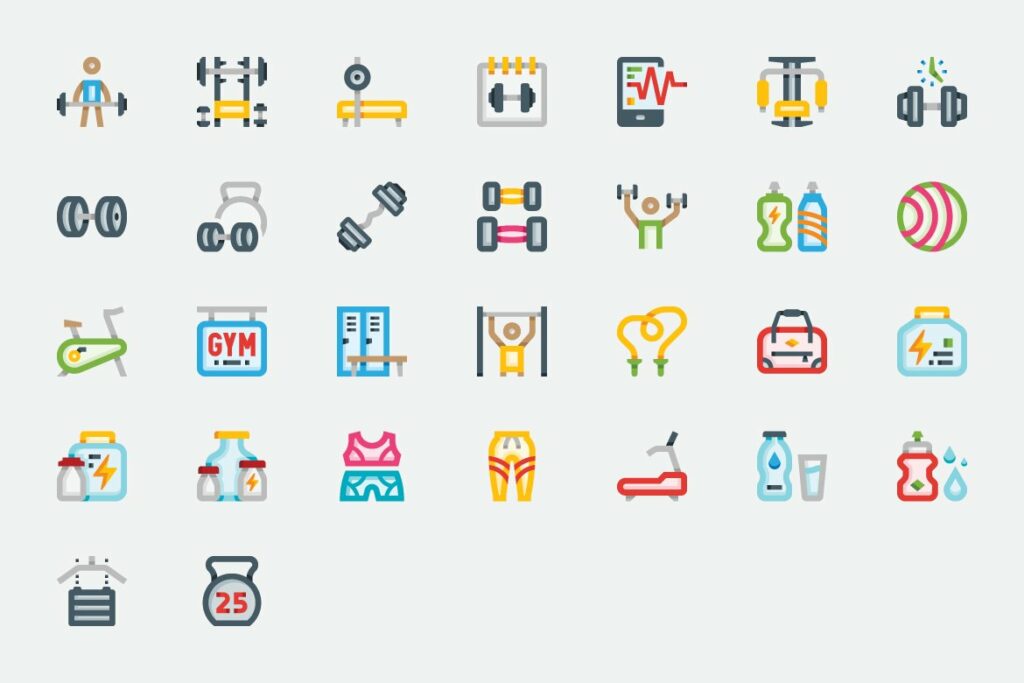 Basicons / Sport / Workout Icons – MasterBundles