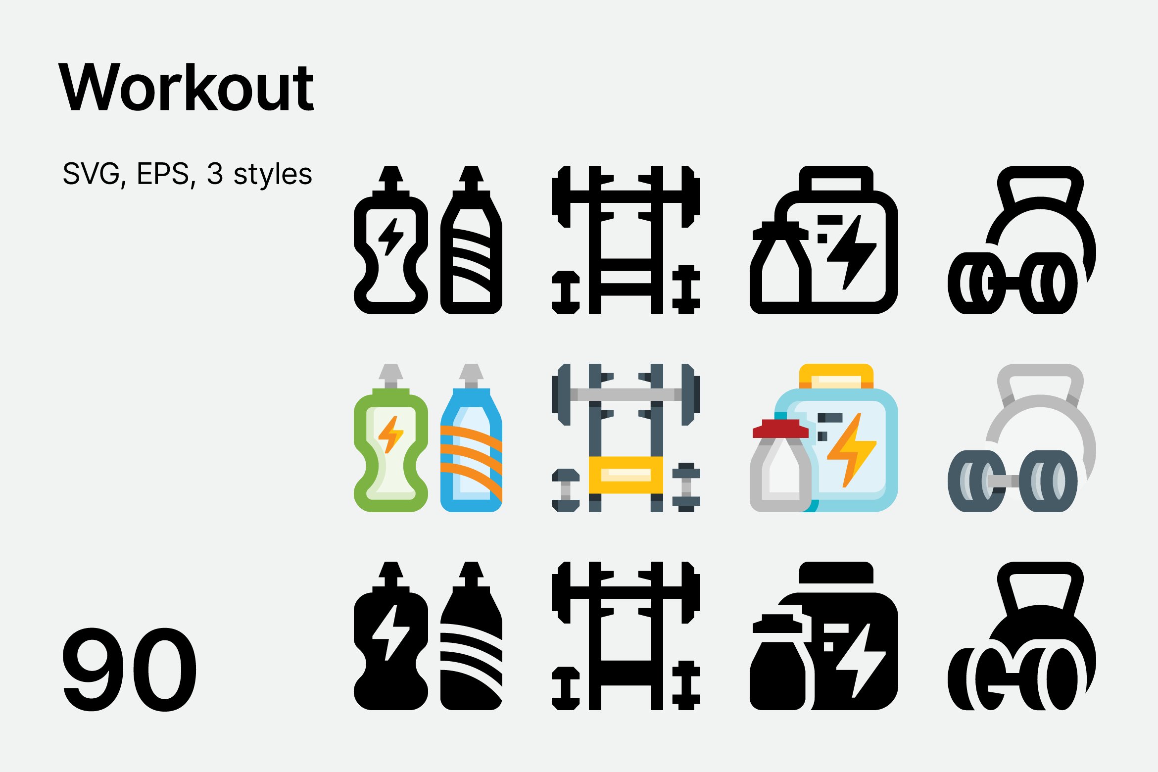 Basicons / Sport / Workout Icons cover image.