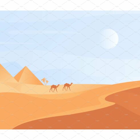 Egyptian desert nature landscape cover image.