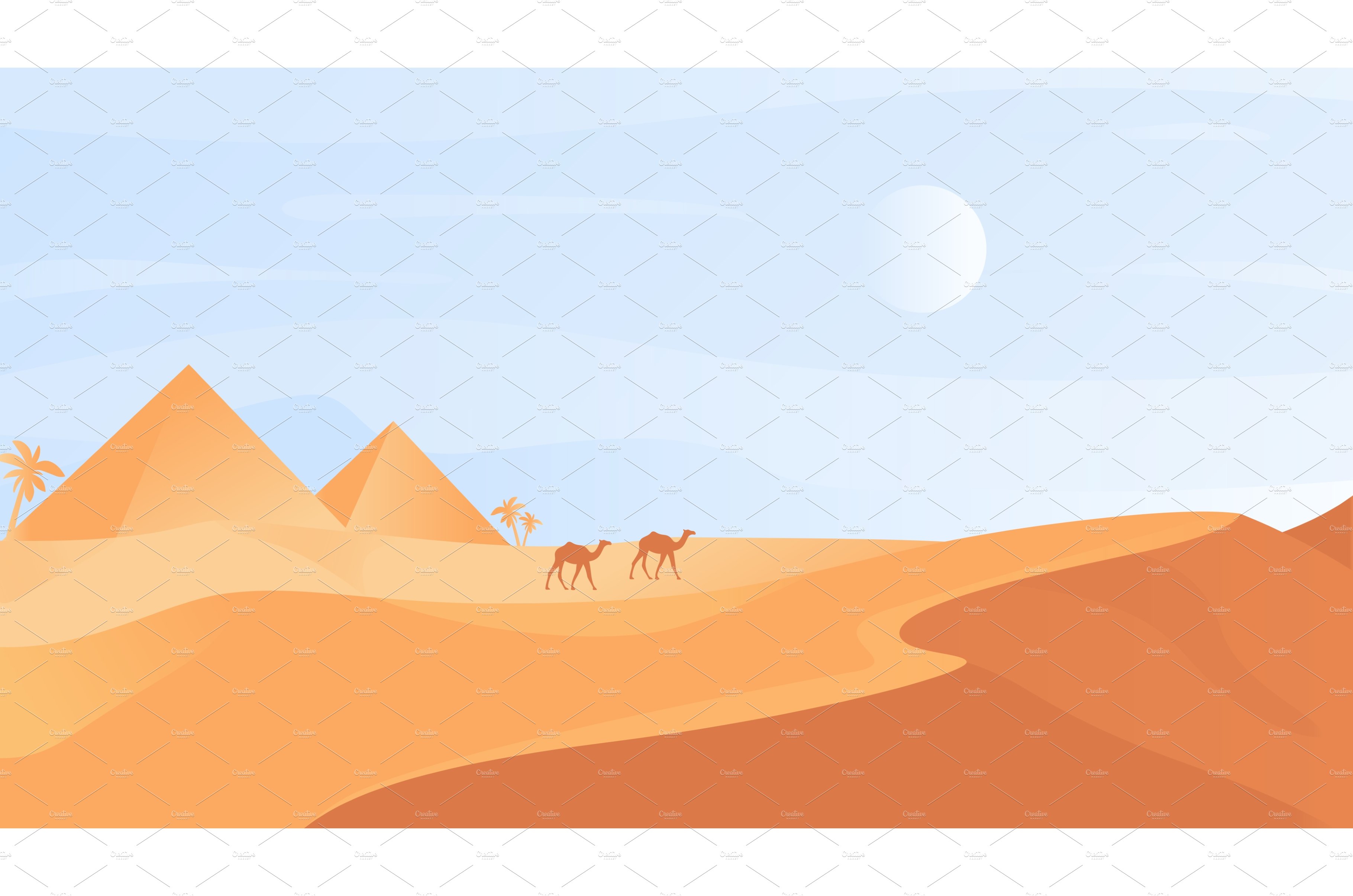 Egyptian desert nature landscape cover image.