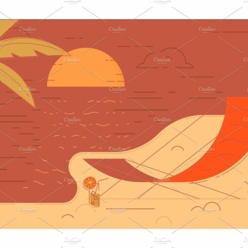 Beach Summer Vector Illustration cover image.