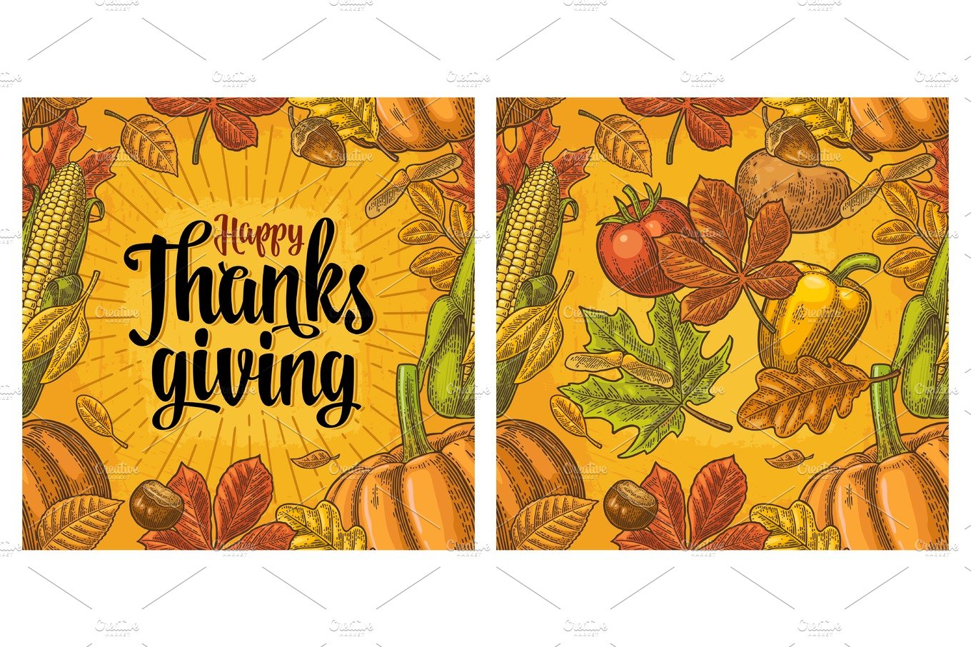 Seamless pattern Thanksgiving cover image.