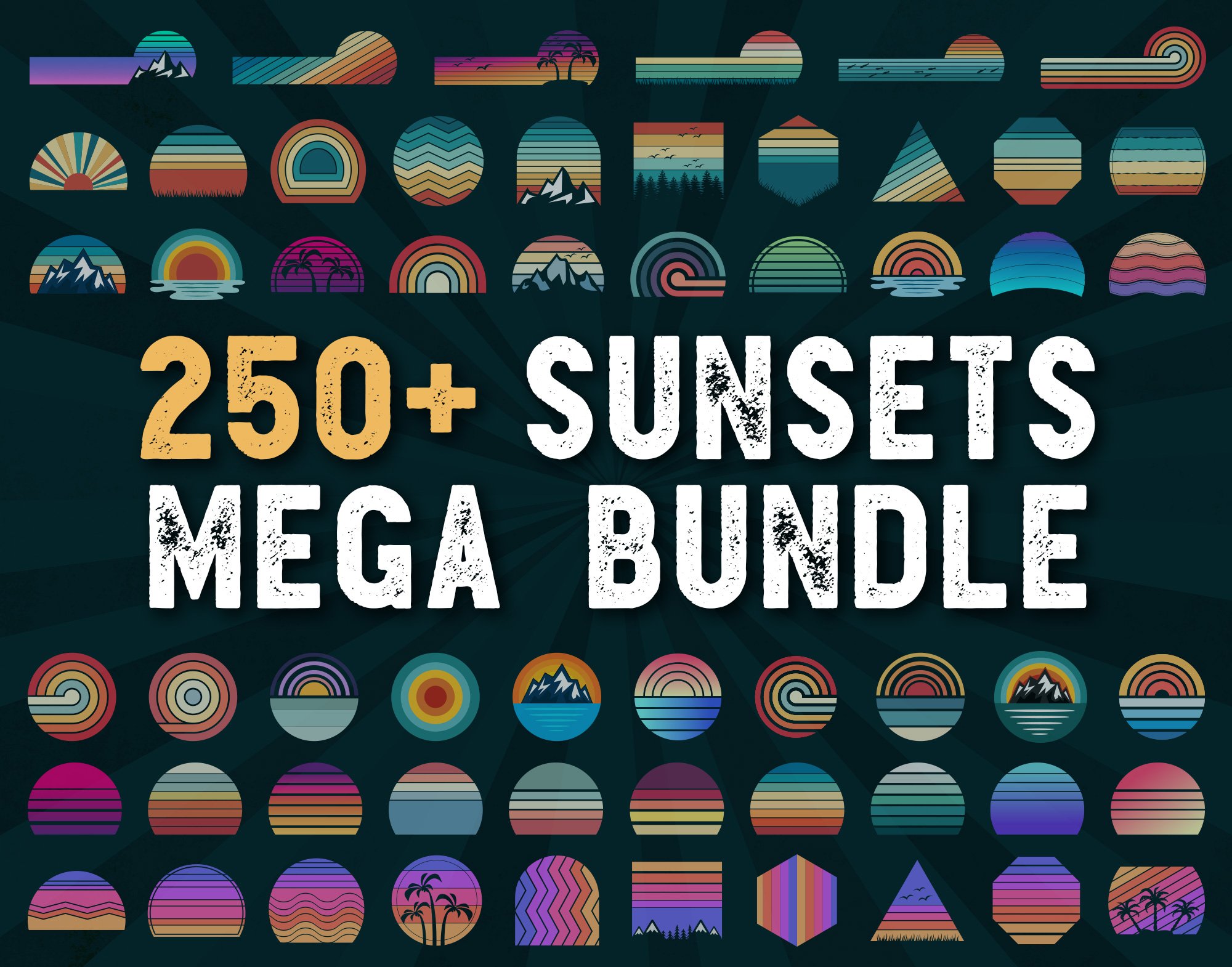 256 Sunset Print on Demand Bundle cover image.