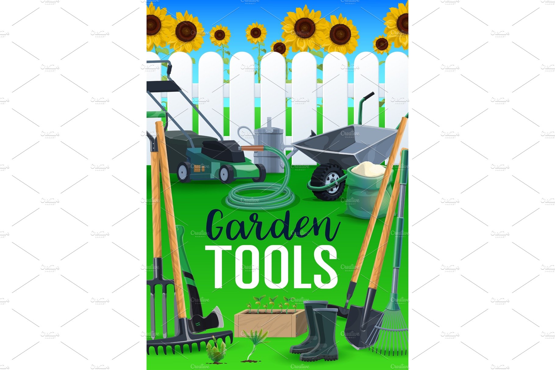 Agriculture farming tools cover image.