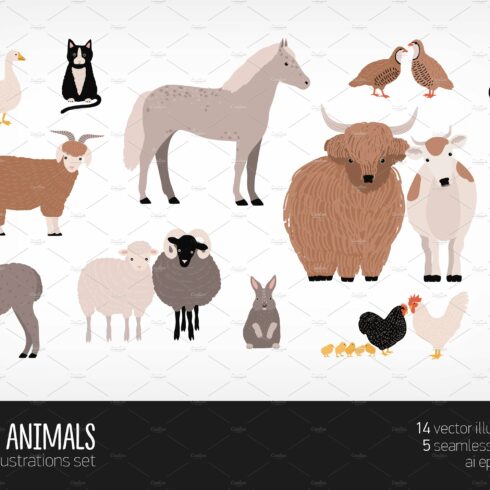 Domestic farm animals cover image.