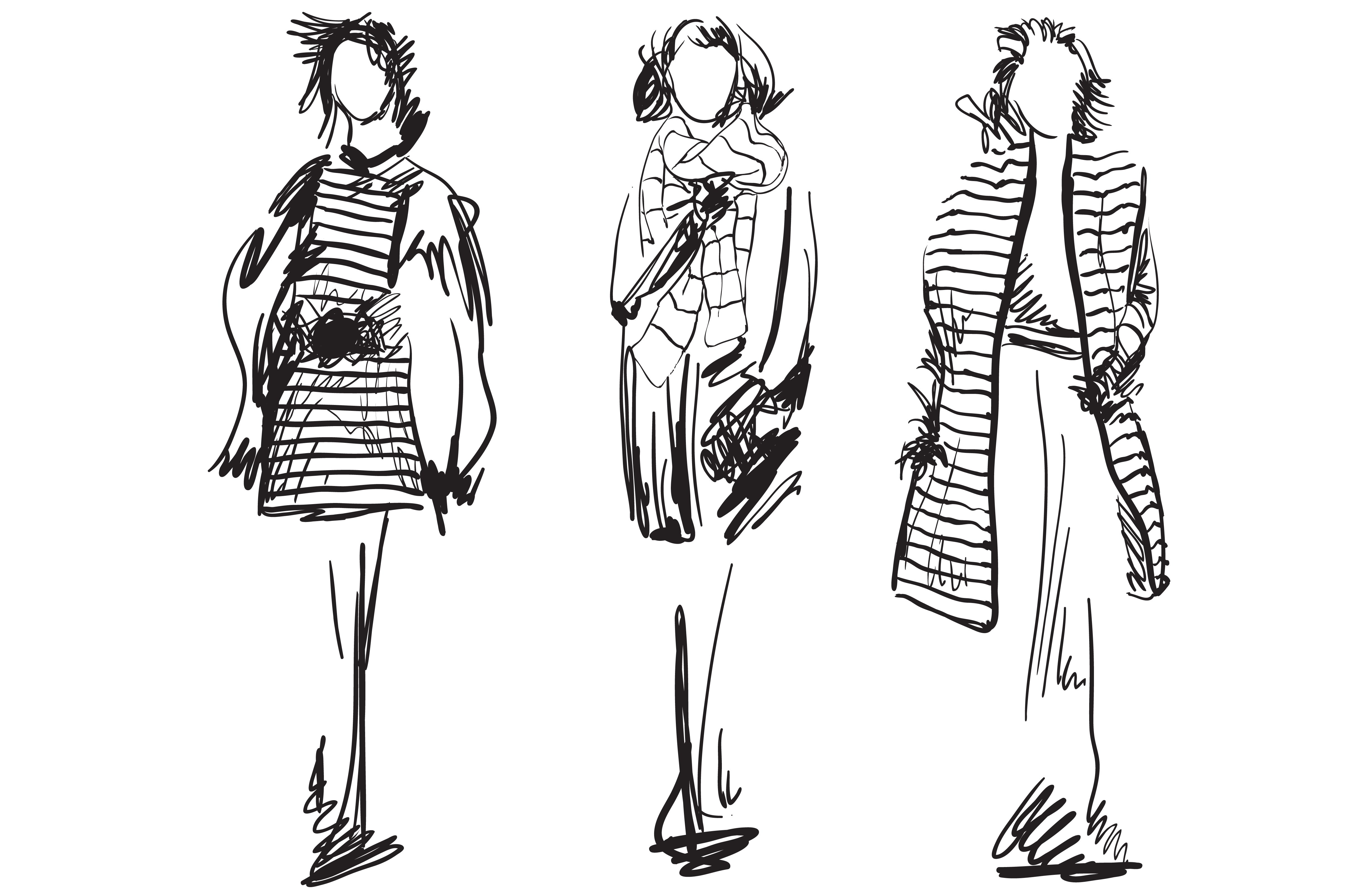 Fashion models sketch cover image.